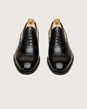 Black semi brogue oxford