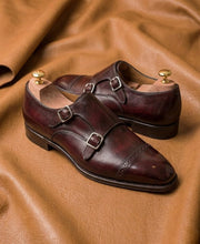 Burgundy Double Monkstrap