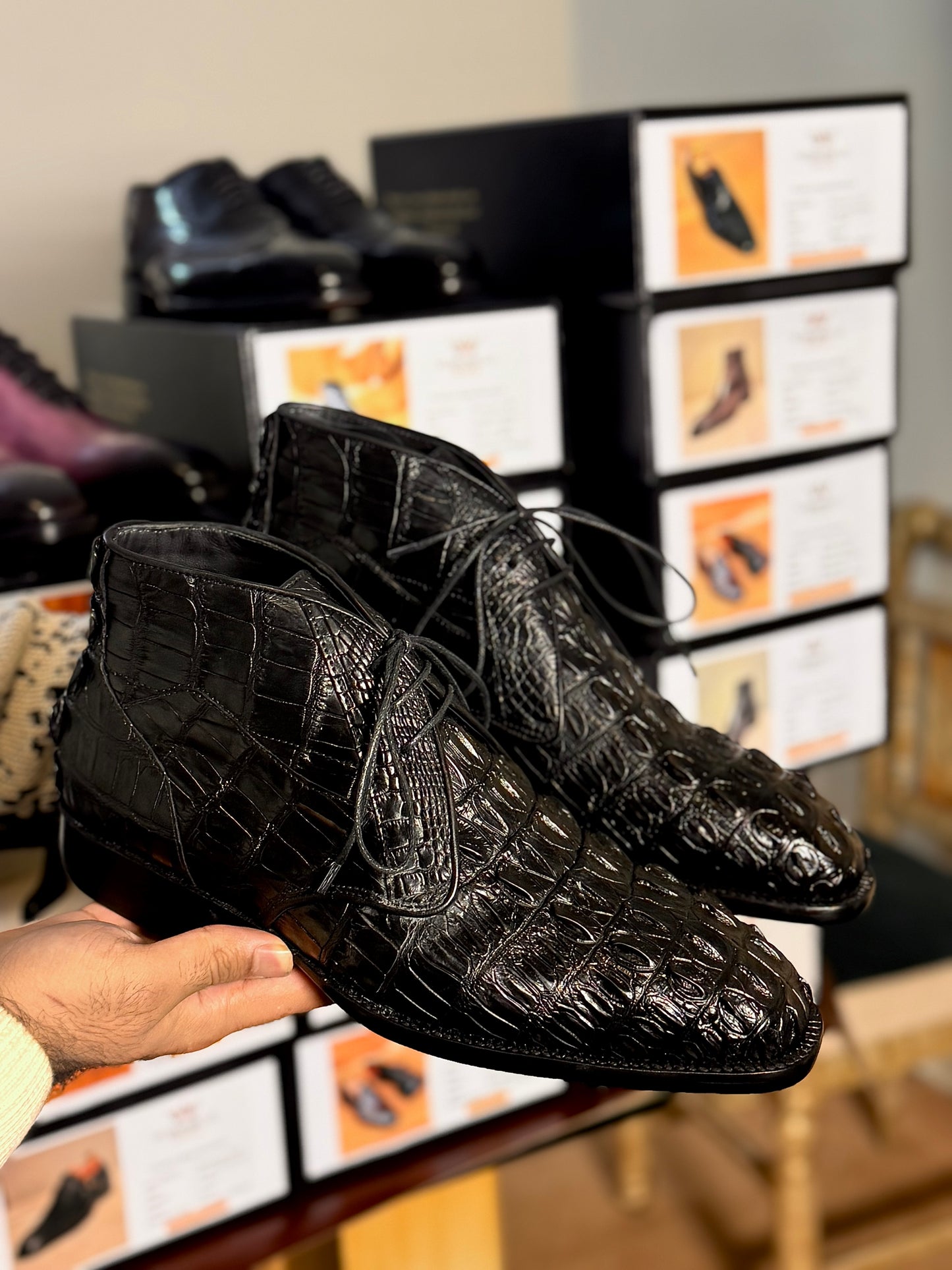 Crocodile chukka boots