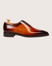 Brown patina whole-cut oxford
