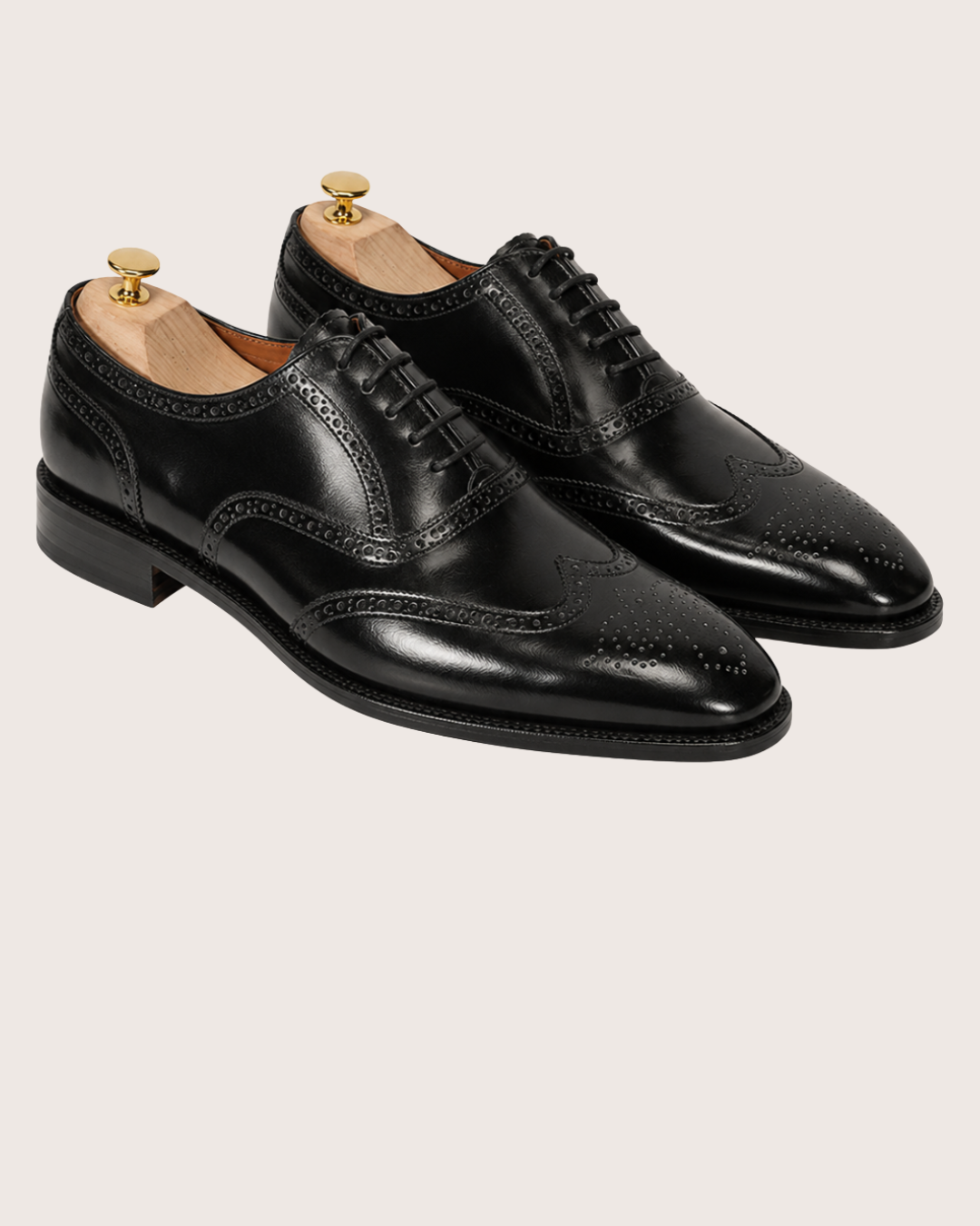 Black wingtip oxford