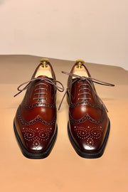 Mahogany wingtip oxford