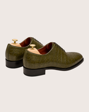 Olive Green crocodile oxford