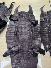 Black Crocodile Mule