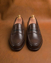 Dark Brown Penny Loafers for Men