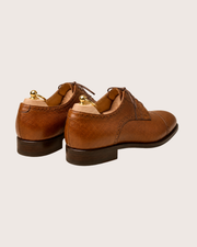 Tan Semi-brogue derby