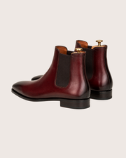 Burgundy Chelsea boots