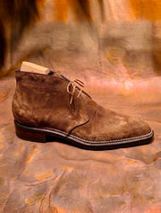 Tan Suede Norwegian Stitched Chukka Boots