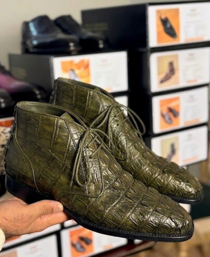 Crocodile chukka boots