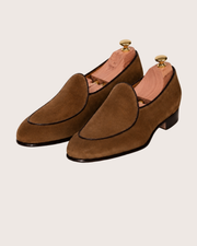 Brown suede Belgian Loafer