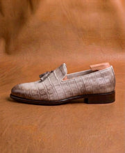 Himalayan Crocodile Tassel Loafers