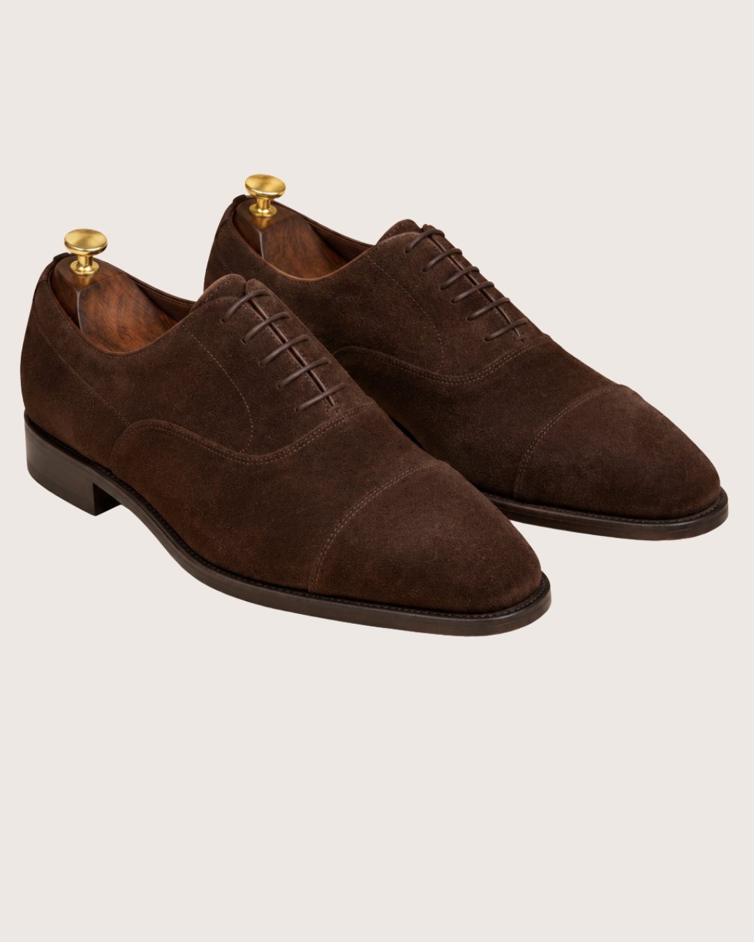 Dark brown suede oxford
