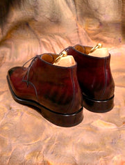 Burgundy chukka Boots