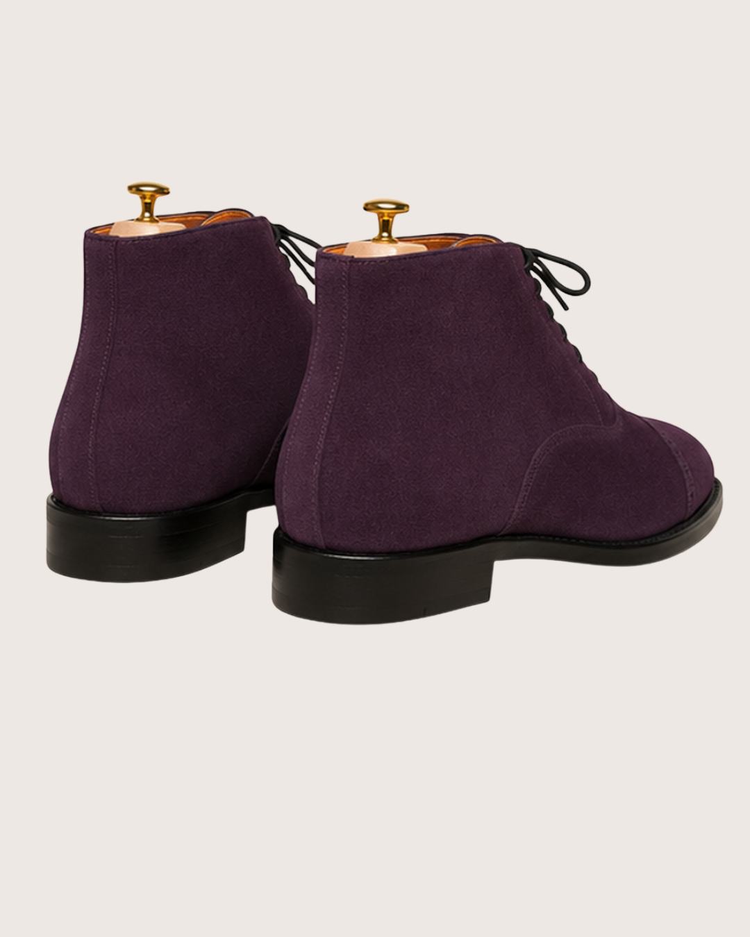 Purple oxford chukka boots
