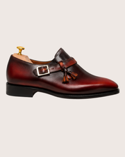 Red & black Tassels Monkstrap