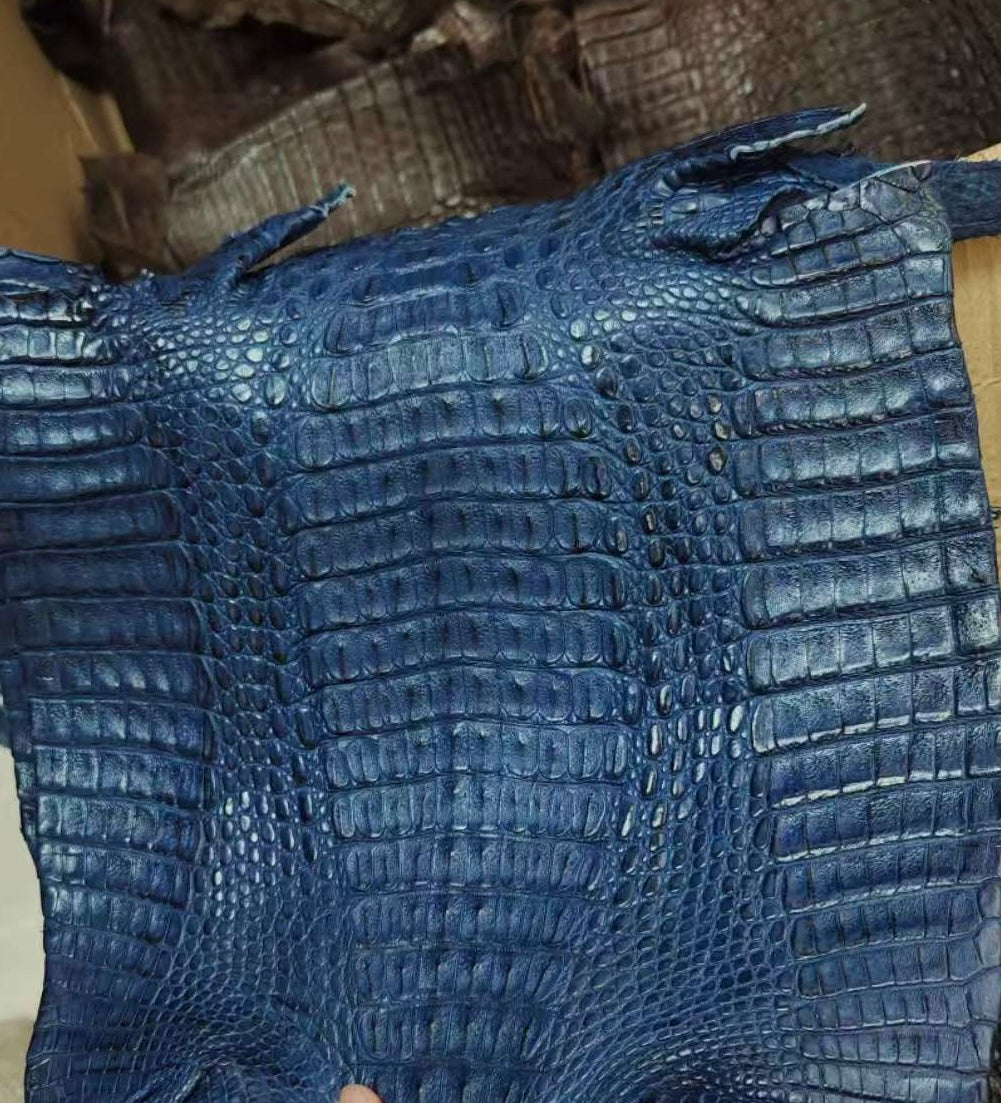 Black Crocodile Mule