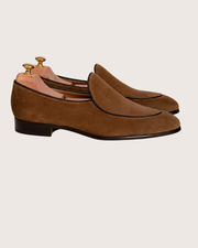 Brown suede Belgian Loafer