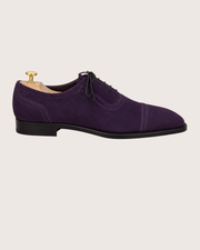 Purple suede oxford