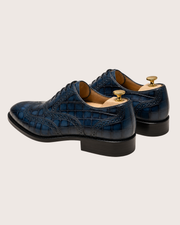 Blue wingtip oxford