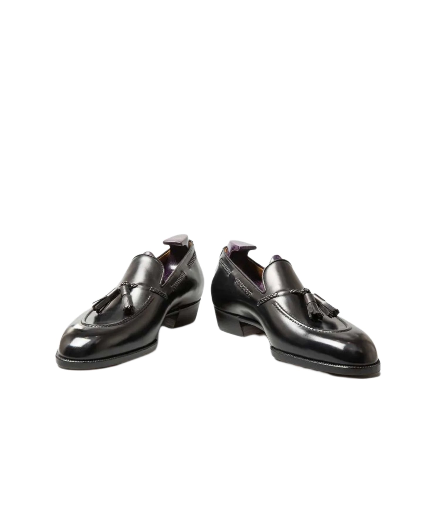 Black tassel loafers