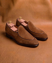 Brown suede Belgian Loafer