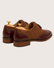 Brow suede leather oxford