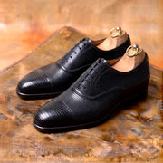 Black lizard skin oxford