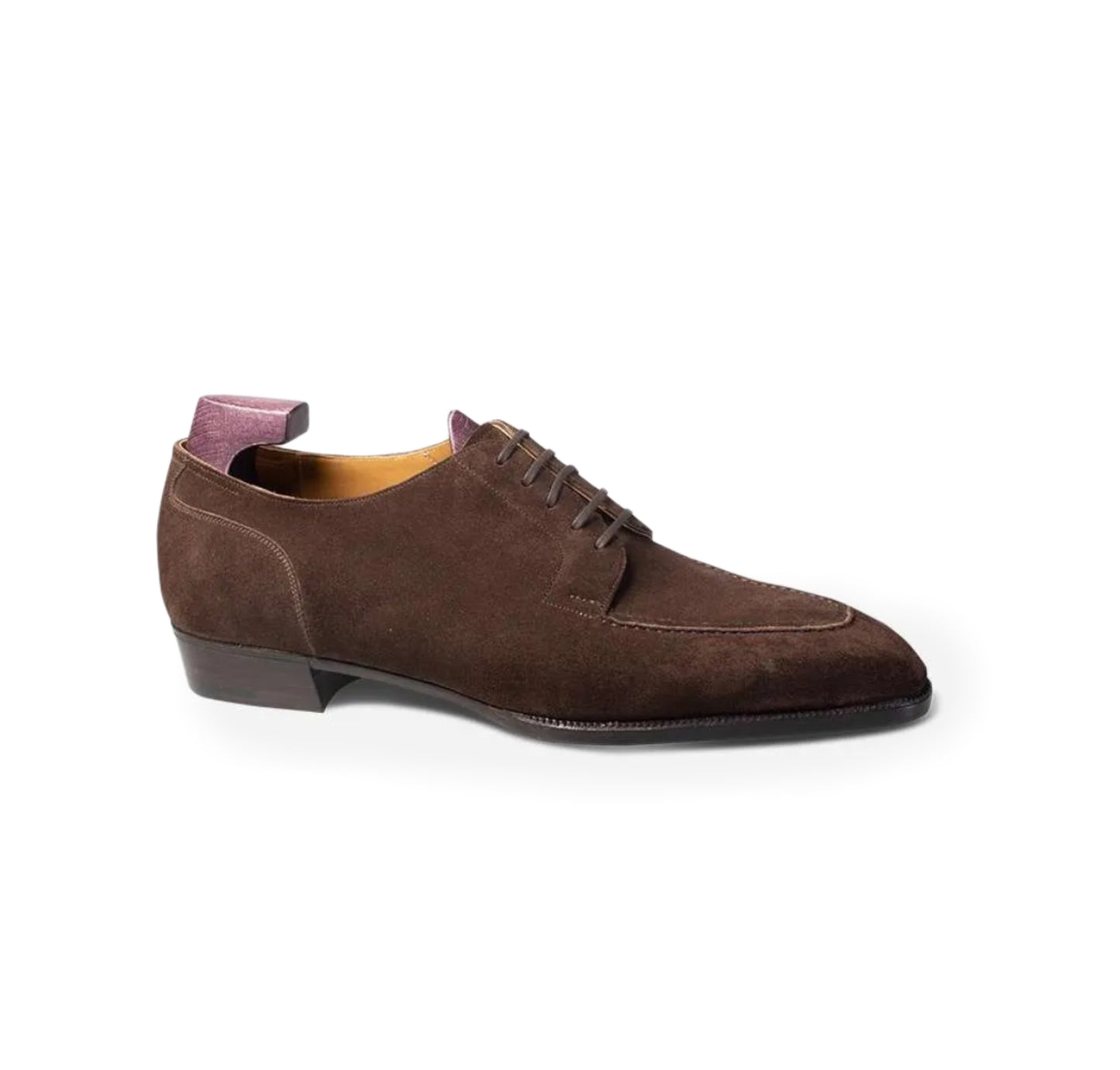 Brown split toe derby shoes