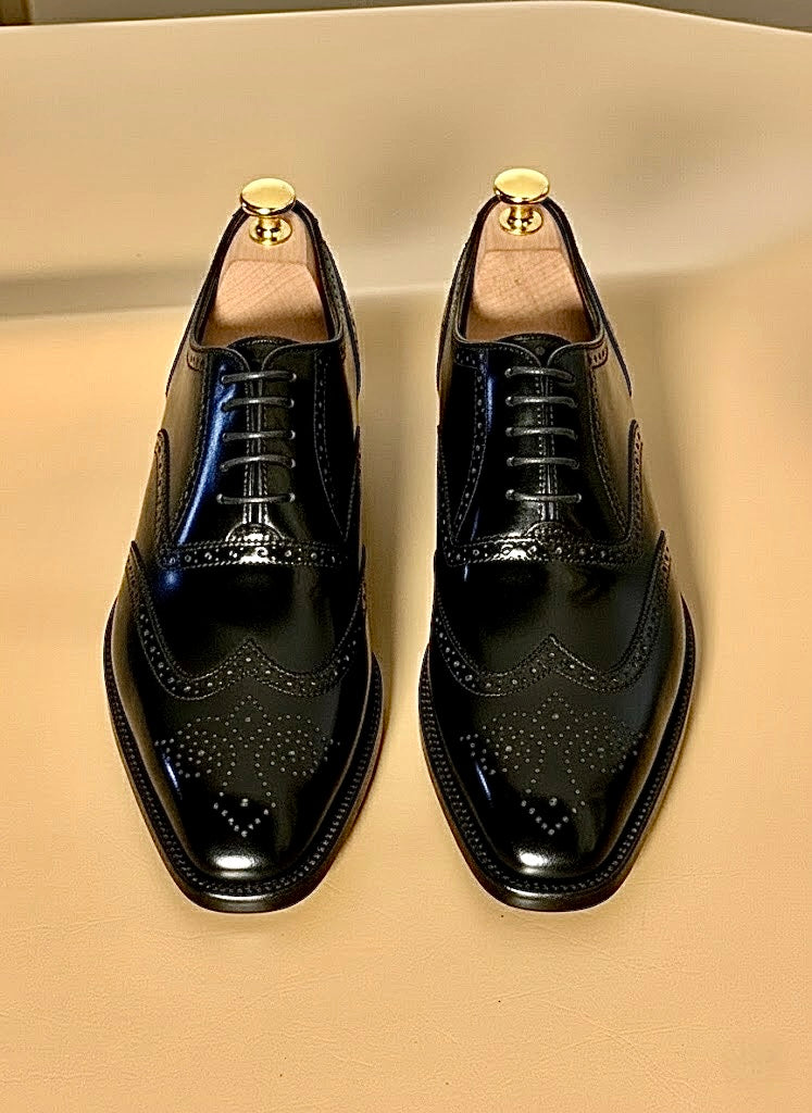 Black wingtip oxford