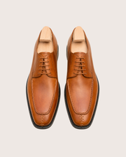 Tan Split Toe Derby Shoes for Men | Hand Welted