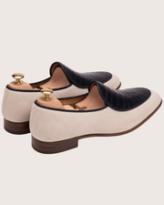 Suede & Crocodile Belgian Loafer
