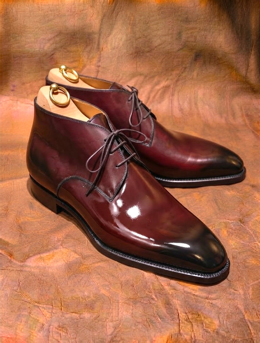 Burgundy chukka Boots