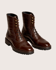 Men's Dark Brown Norwegian Stitch Boots