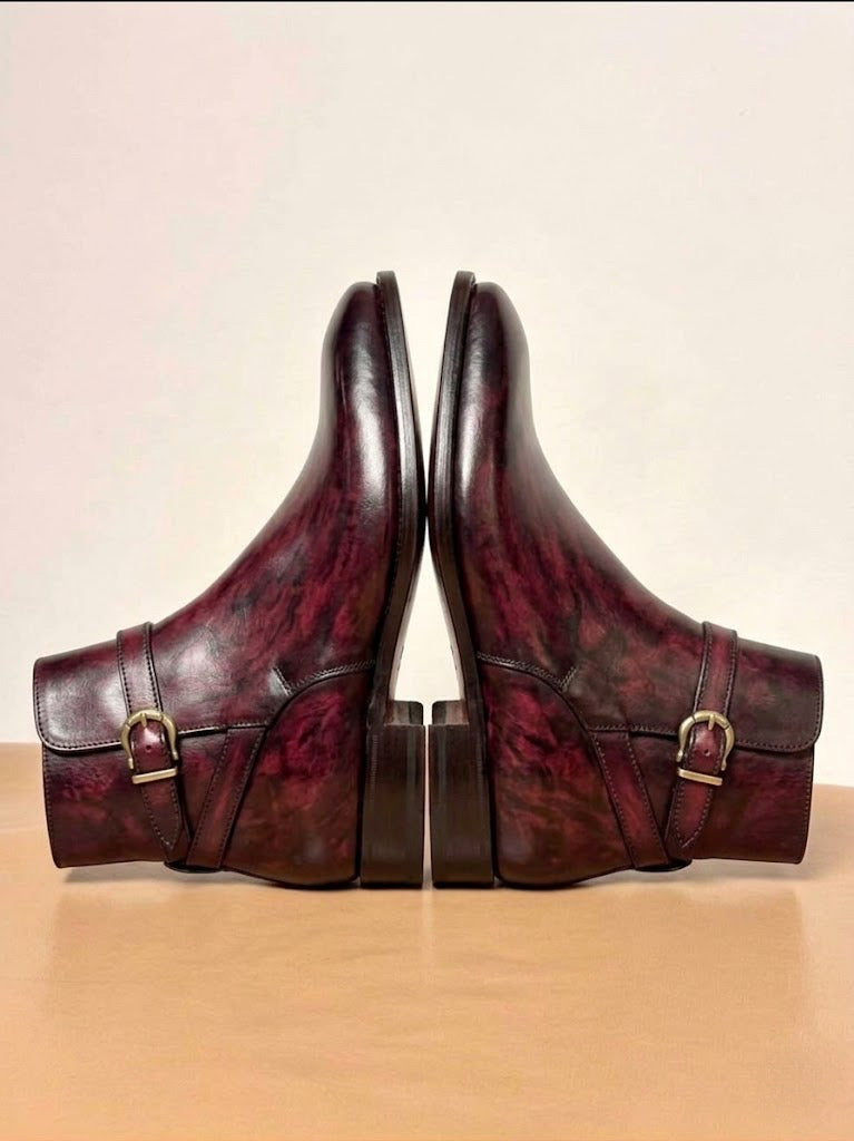 Burgundy Jodhpur Boots