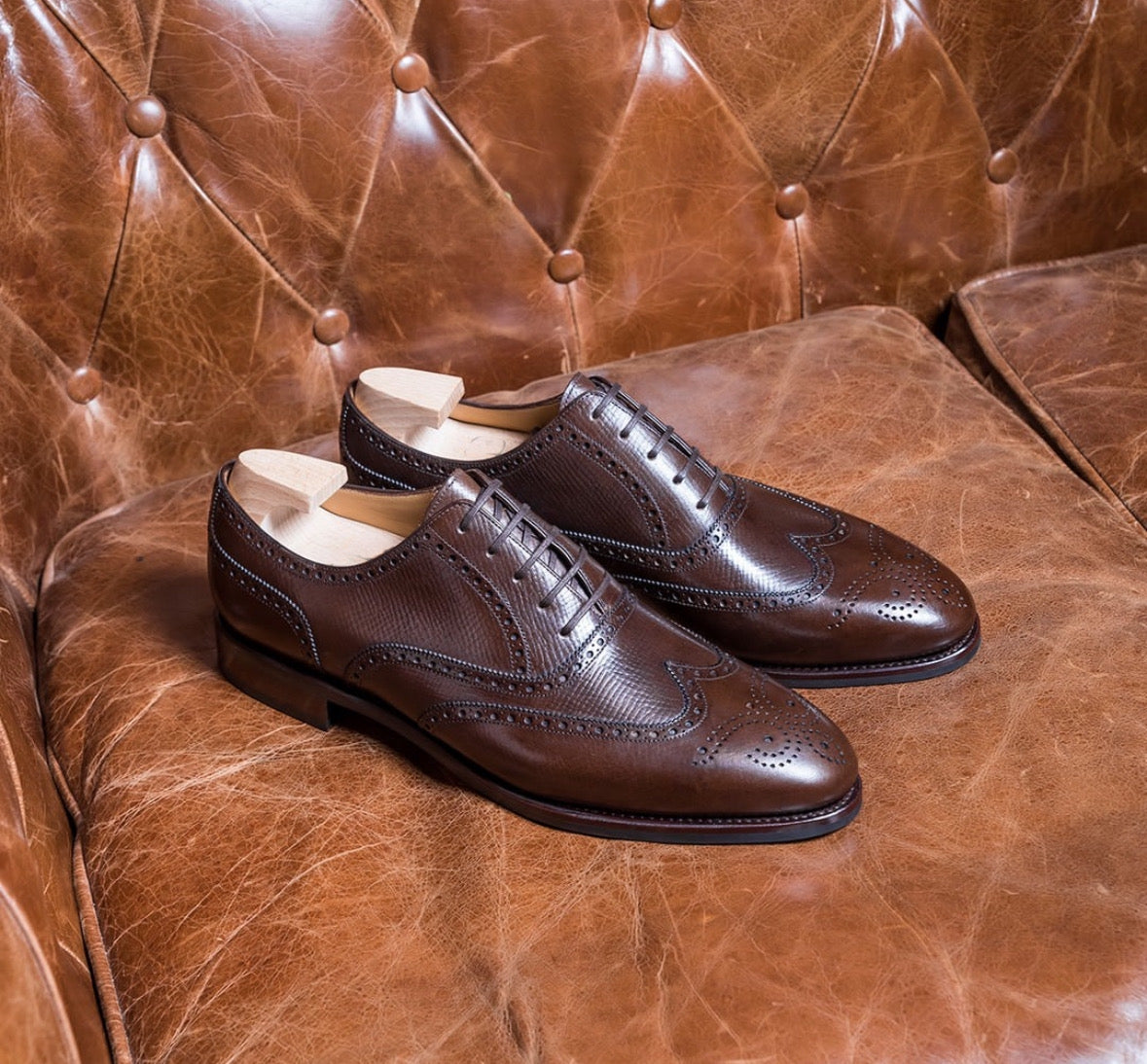 coffee Brown semi brogues