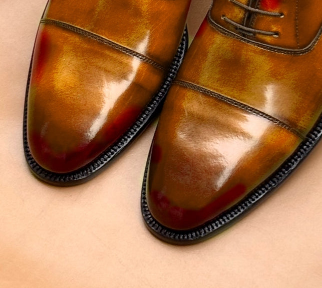 Gold Patina oxford