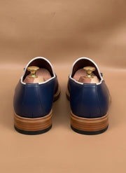 Blue Splittoe Tassels Loafers