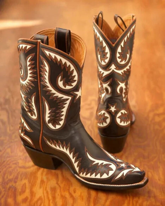 Cowboy star fire boots