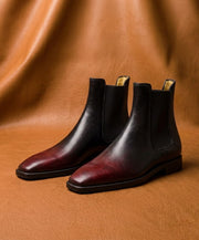 Burgundy Chelsea Boots