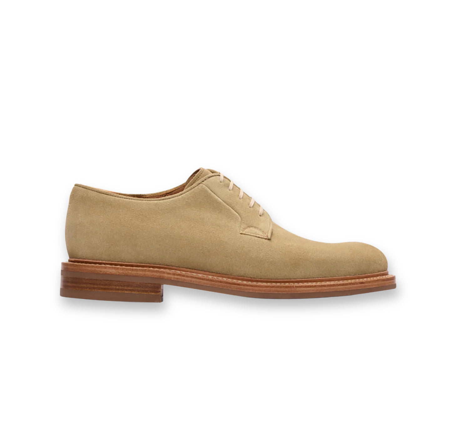 Beige suede Leather derby