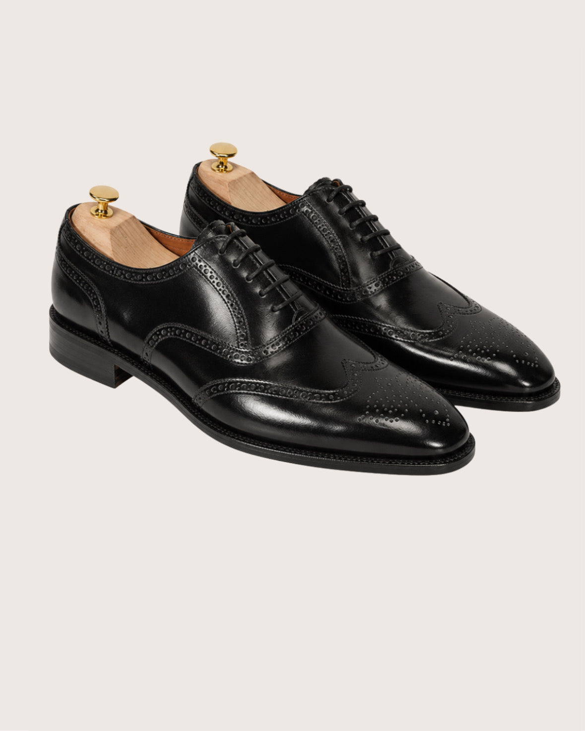 Black wingtip oxford