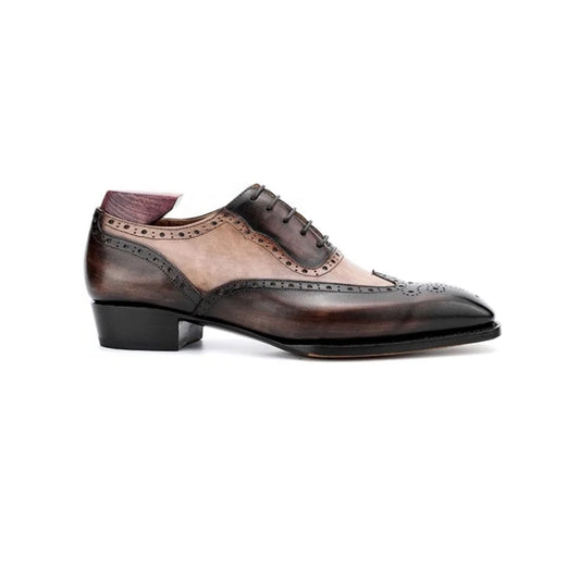 Mens semi-brogue oxford shoes