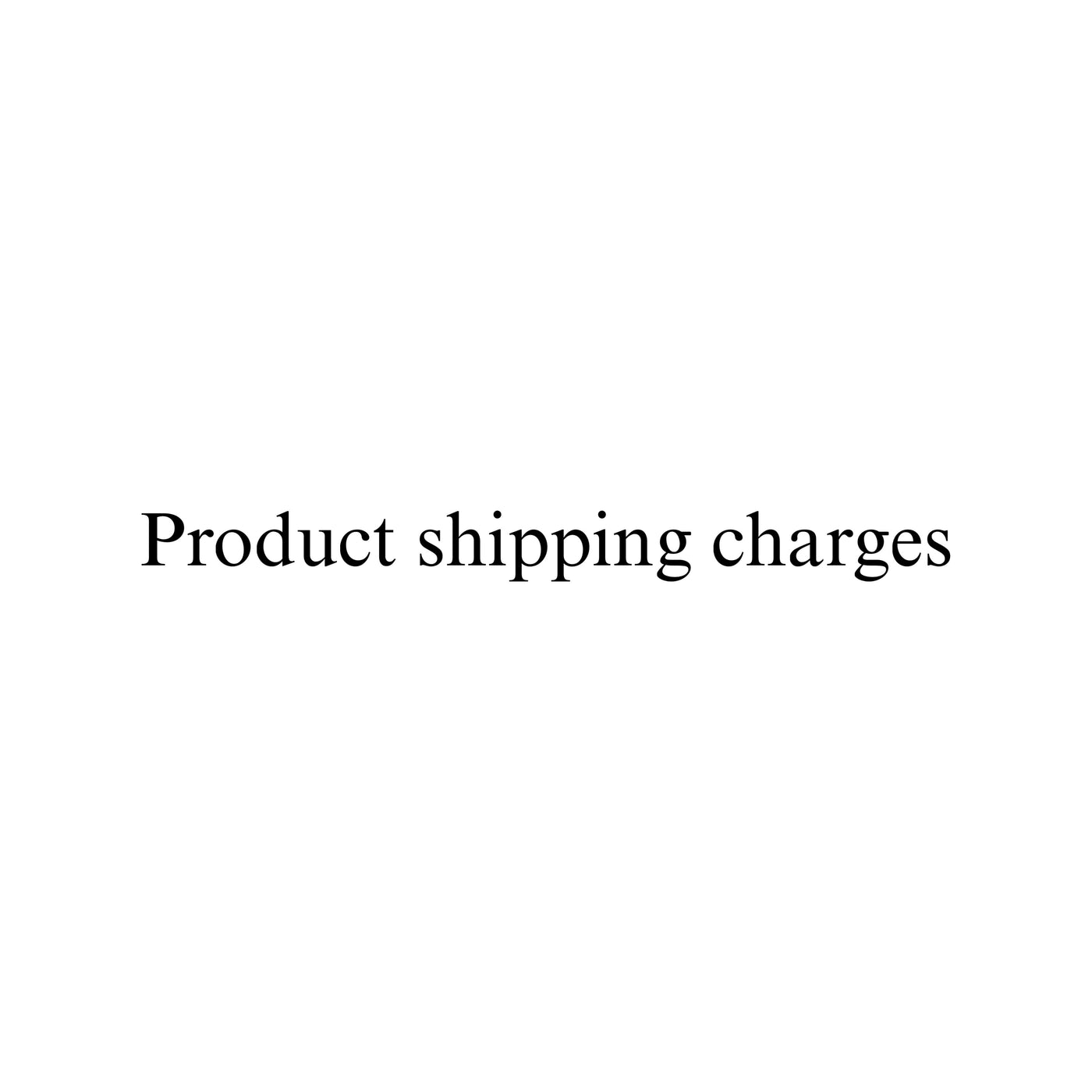 Shipping charges