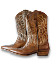 Brown vintage cowboy boots