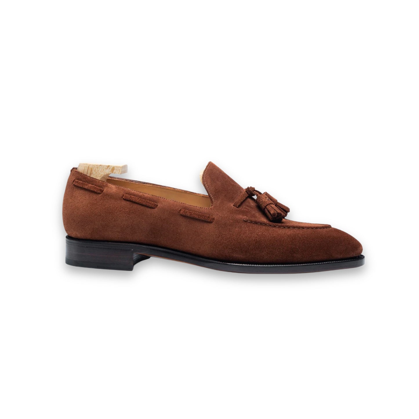 Dark brown tassel loafers