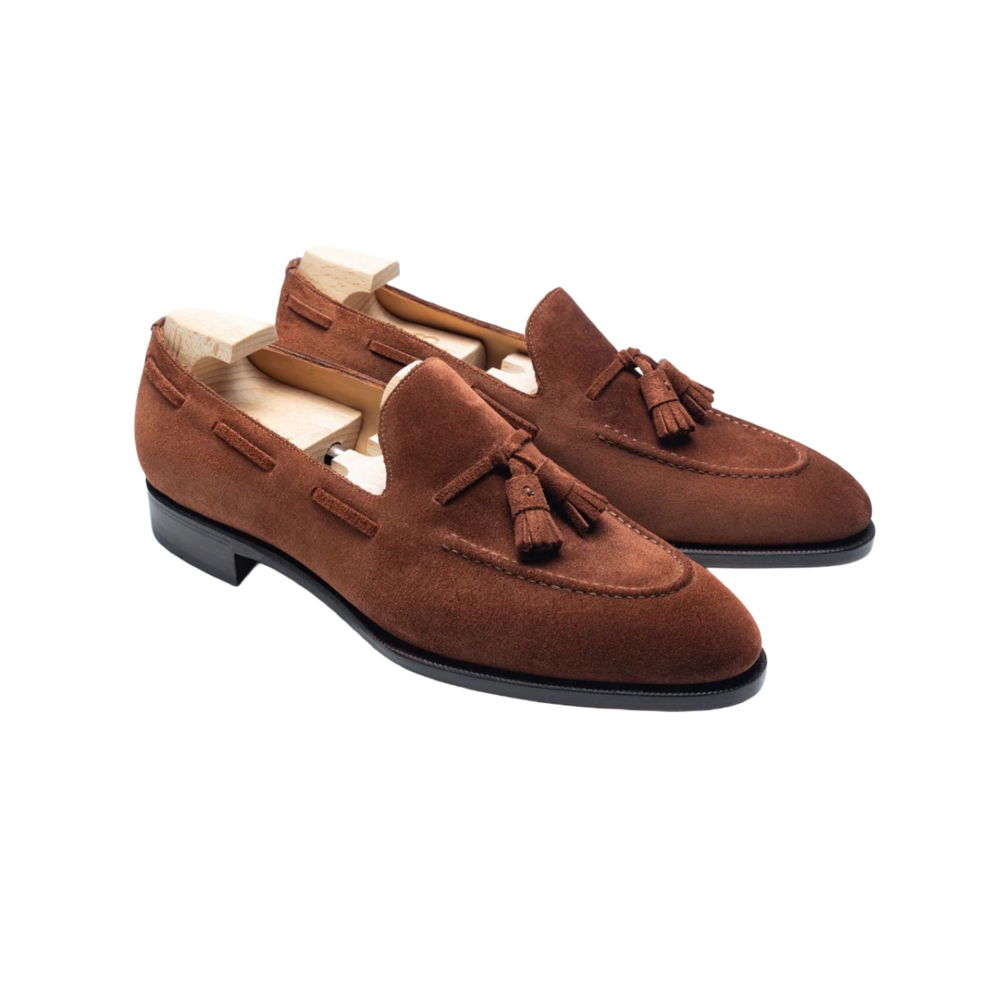 Dark brown tassel loafers