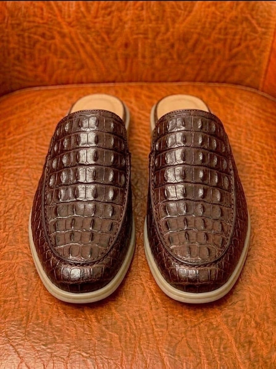 Brown crocodile mule