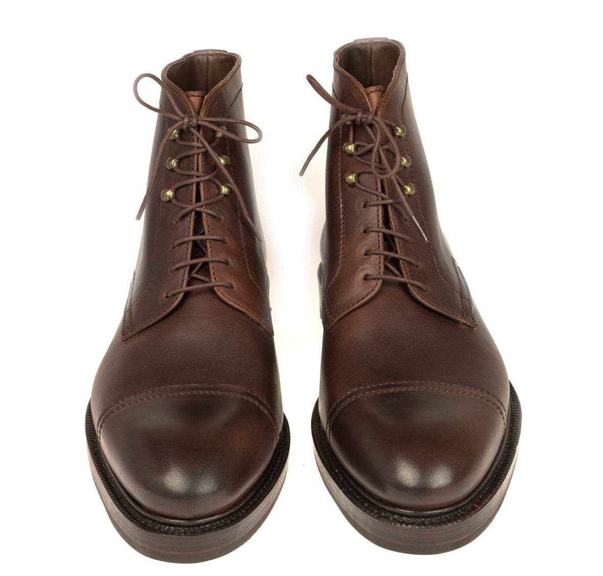 Brown oxford boots