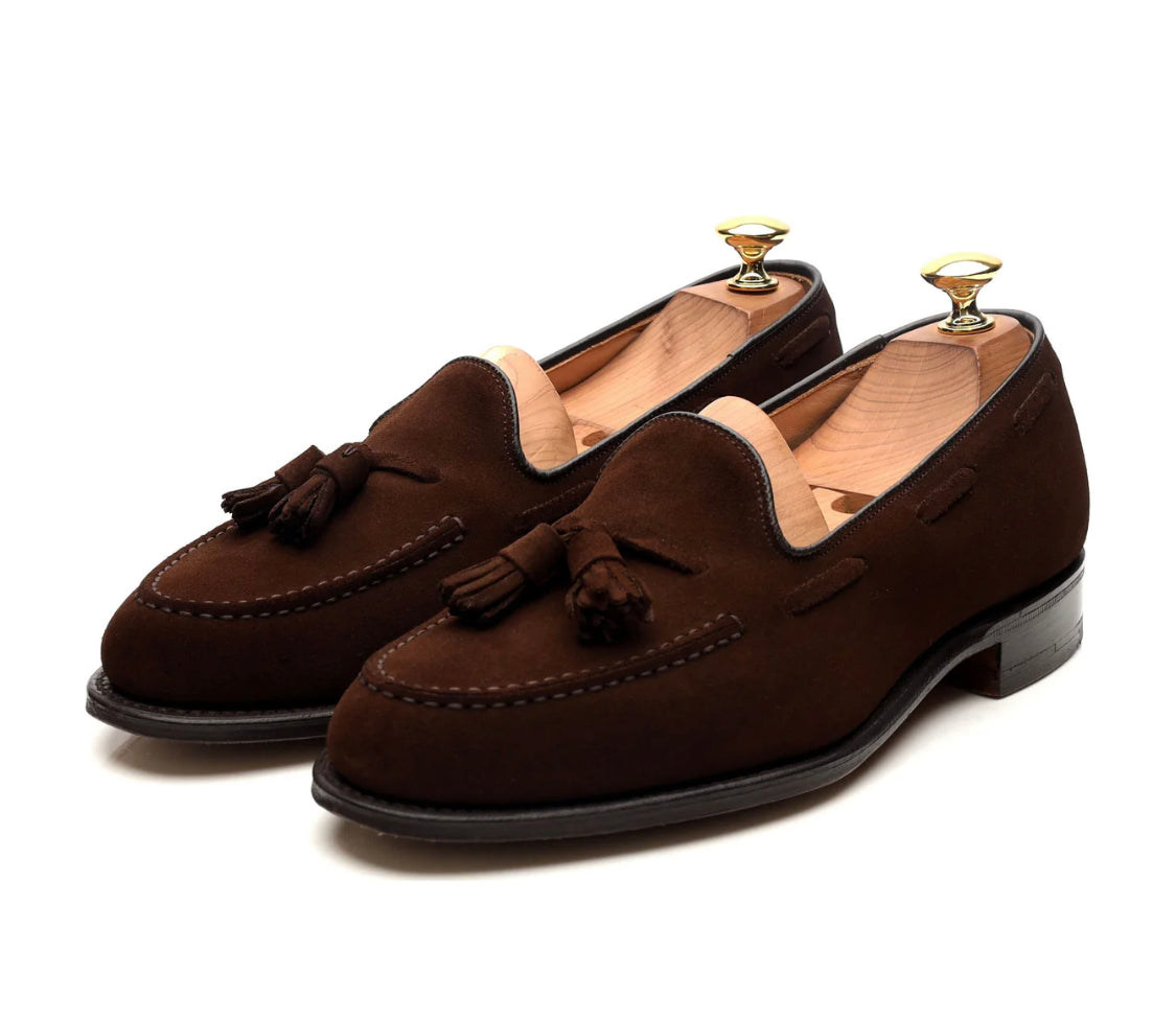 Brown tassel suede loafers - Whimsical Walk