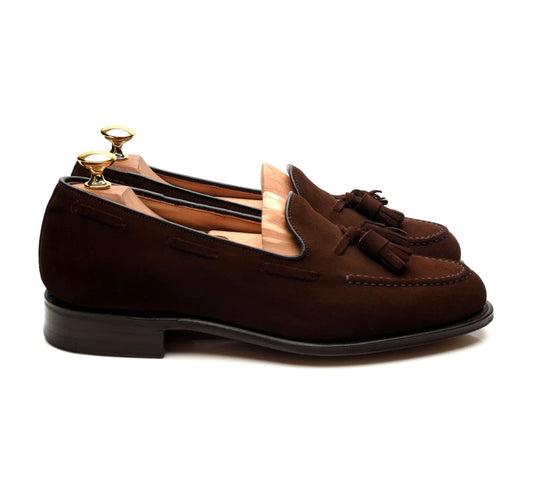 Brown tassel suede loafers - Whimsical Walk